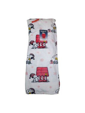 Peanuts Snoopy Woodstock Holiday Pet Throw Blanket Extra Long 60"x70" Berkshire